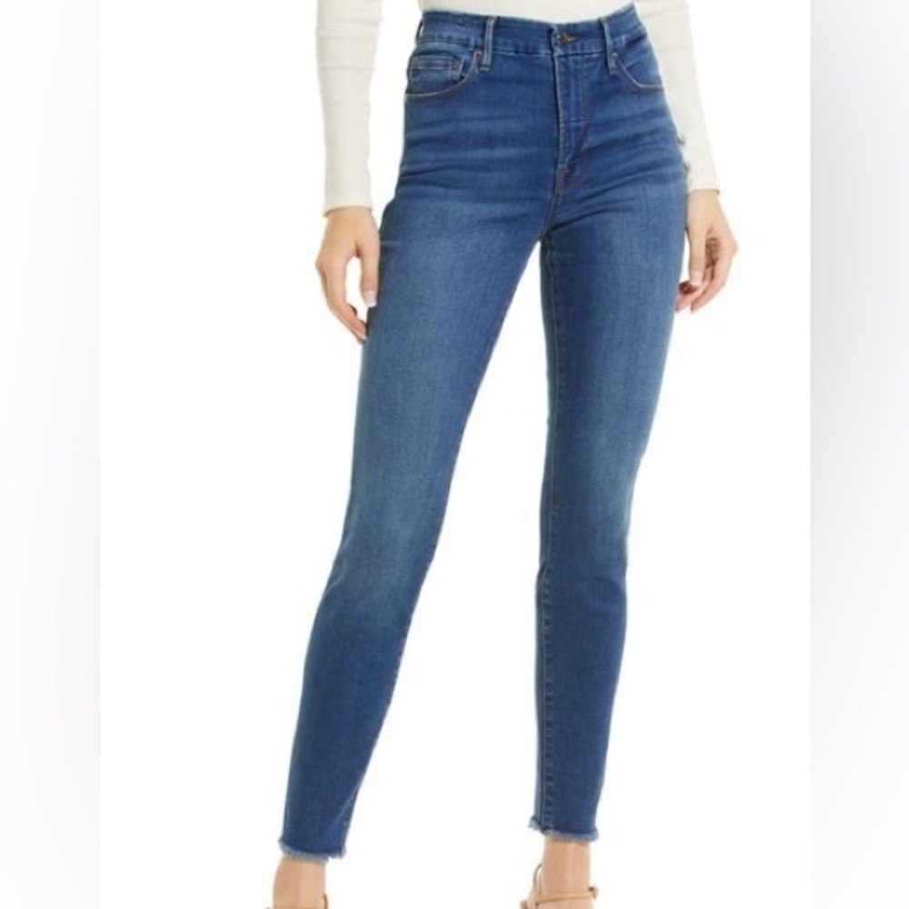 Good American Good Legs Frayed Hem Skinny 0‎ / 25